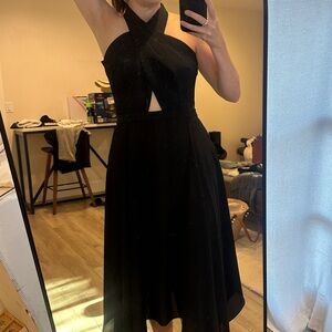 BCBGMaxAzria Black High Low Dress